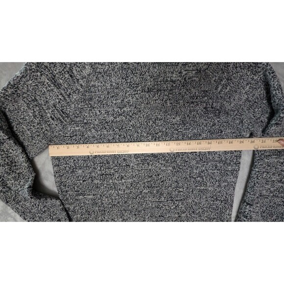 Jack Spade New York Marled Crew-Neck Sweater Grey/Black Sz Small 100% wool - Picture 6 of 6